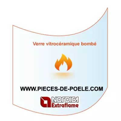 Verre vitroc�ramique bomb� 520x640.8mm - LA NORDICA R�f. 6028630