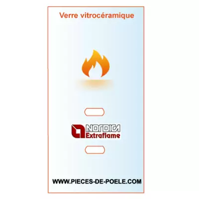 Verre tremp� avec orifice 164x409mm - LA NORDICA R�f. 7025728