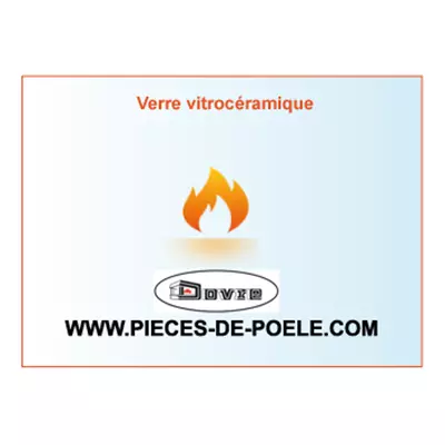 Verre vitroc�ramique 454x273x4mm = DOVRE R�f. 70.26070.000