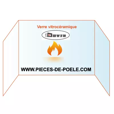 Verre vitroc�ramique prismatique - DOVRE R�f. 70.26080.000