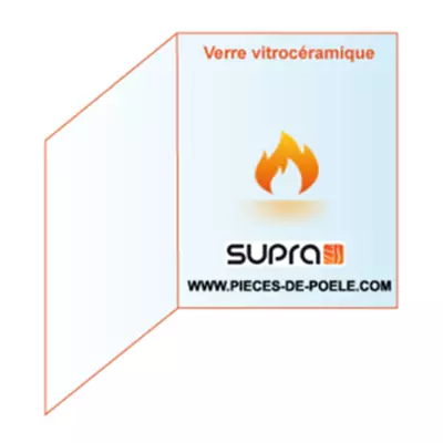 Verre vitroc�ramique prismatique 150x150x240mm - SUPRA 82638