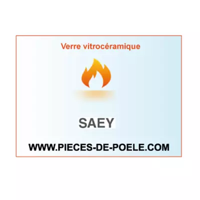 Verre vitroc�ramique 428x217x4mm = SAEY R�f. 8780040580