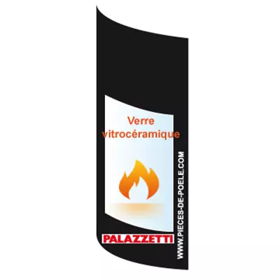 Verre vitroc�ramique bomb� s�rigraphi� - PALAZZETTI R�f. 895308173
