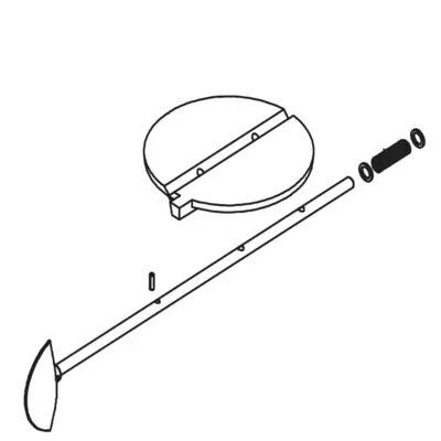MANETTE REGLAGE COMPLETE AVEC CLAPET 6340737Y - FRANCO BELGE R�f. 900957