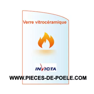 Verre vitroc�ramique arrondi 394x252.5mm = INVICTA AX607760