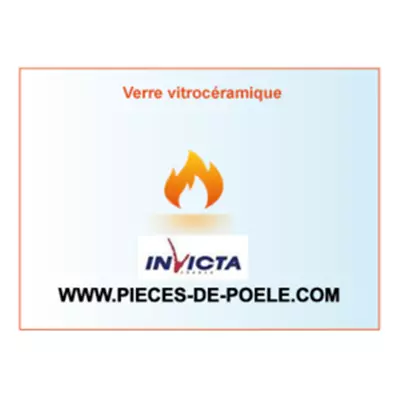Verre vitroc�ramique 590x370x4mm = INVICTA R�f. AX976975A