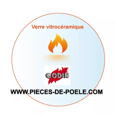 Verre vitroc�ramique rond �555mm - GODIN 6524 / CP6524