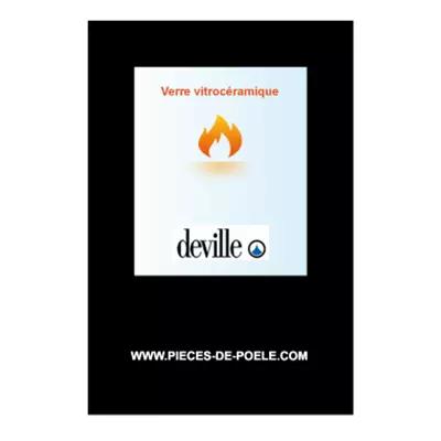 Verre vitroc�ramique s�rigraphi� - DEVILLE R�f. D0027001