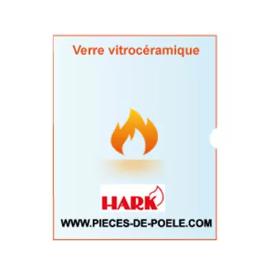 Verre vitroc�ramique avec orifice 640x520mm - HARK R�f. ETRAD0100013