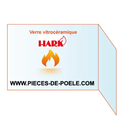 Verre vitroc�ramique � 2 c�t�s 412 mm - HARK R�f. ETRAD0100019