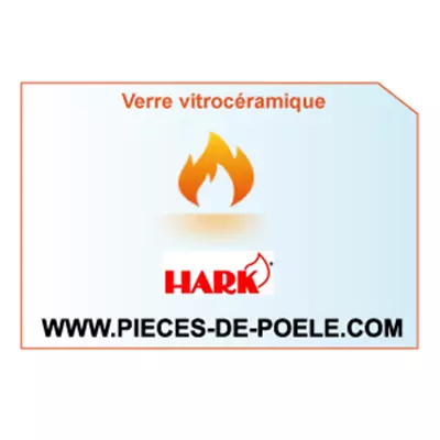 Verre vitroc�ramique avec angle 325x445x4mm - HARK R�f. ETSTO0100015