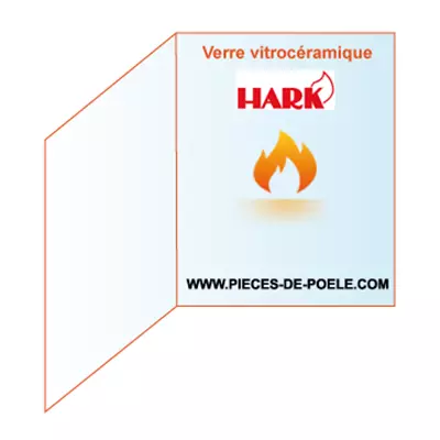 Verre vitroc�ramique � 2 c�t�s 266x535mm - HARK R�f. ETSTO0100041