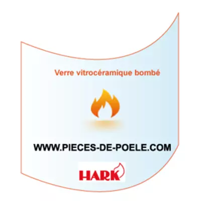 Verre vitroc�ramique bomb� 452x580mm - HARK R�f. ETSTO0100110