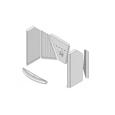 Set de 6 pièces détachées pour poêle Hark 44-5.1 / 2 / 3 / 5 /8 / 34 - HARK Réf. ETSTO0605077 (SUIVI)
