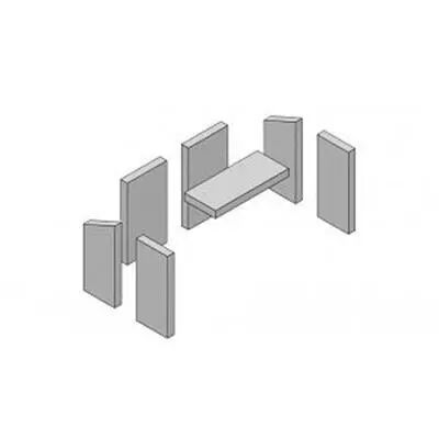 Kit 7 briques de foyer - HARK R�f. ETSTO0606002
