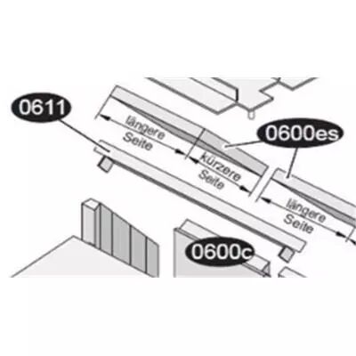 Plaque /rail sous filtres 0611 - HARK Réf. ETSTO0611003