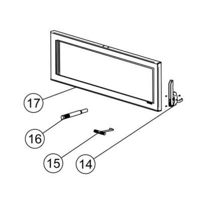 Jeu (paire) de charnières de porte - STOVAX RVS-MEC9446 (SUIVI)