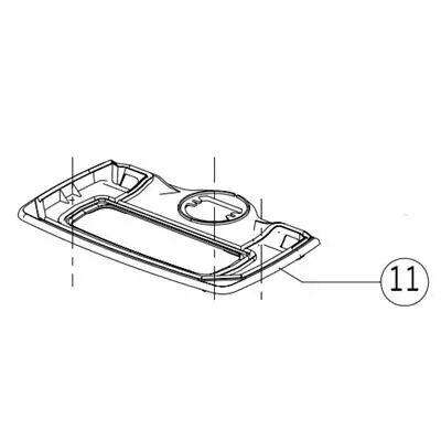 PLAQUE INTERIEURE SUPERIEURE 760CB - DOVRE R&eacute;f. 03.08350.202