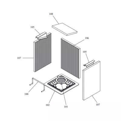 D�flecteur - PALAZZETTI R�f. 895743547