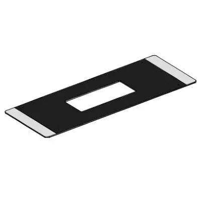 Vitre s�rigraphi� 492x935x6 mm - MCZ (Cadel-FreePoint-Red) R�f.4D170158010