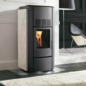 Vue �clat�e - Po�le � granul�s Aida Antracite Da Rivestire 805707851 - Palazzetti