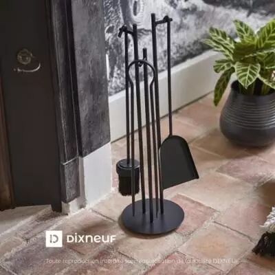 PROMO : Serviteur LODGE en acier Noir givr� (3 accessoires) - DIXNEUF R�f. 002.10697N3