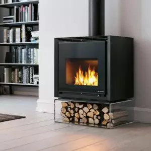 Vue �clat�e - Po�le � bois Iki Quadrato 805201110 - Palazzetti