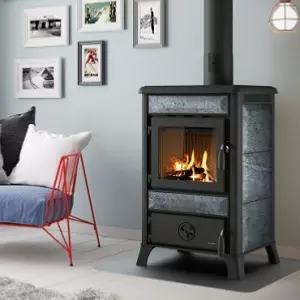 Vue �clat�e - Po�le � bois Oscar Da Rivestimento - Palazzetti