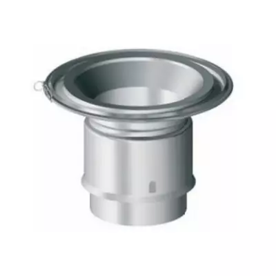 REDUCTION CONIQUE POUJOULAT THERMINOX 200/264 VERS FLEXIBLE 150 MM - DIXNEUF R�f. 038DRC200TZ150D