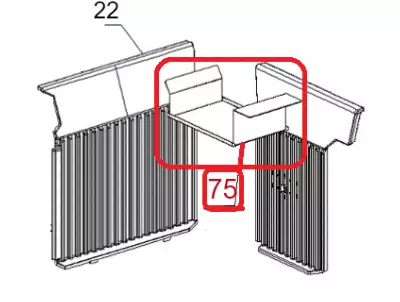 Déflecteur inox - LA NORDICA Réf. 7023103 (SUIVI)