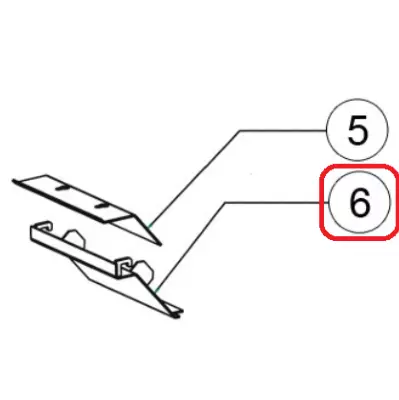 Déflecteur inférieur Riva F76 - STOVAX Réf. RVAC245