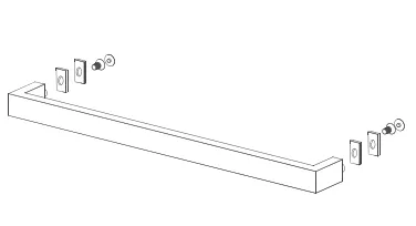 Adequation, Barre porte-serviette Chrome - Jacob Delafon R&eacute;f. E9A1362-GA