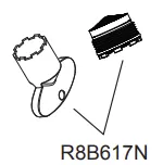 A�rateur + cl� Rivoli - Jacob Delafon R�f. R8B617NF