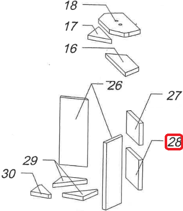 Arriere Vermiculite Inferieur - SUPRA R�f. 36711