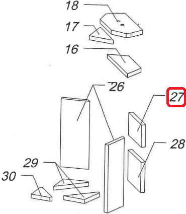 Arriere Vermiculite Superieur - SUPRA R�f. 36710