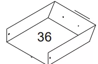 Bac &agrave; cendres seul sans fa&ccedil;ade - INVICTA R&eacute;f. AT600400C