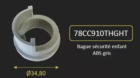 BAGUE DE SECURITE DE TEMPERATURE POUR THERMOSTATIQUE - PAINI R&eacute;f. 78CC910THGHT