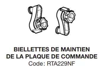 Biellettes maintien plaque de commande - Jacob Delafon R&eacute;f. RTA229NF