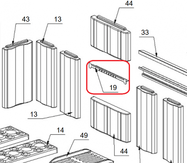 BLOC R�FRACTAIRE INOX - LA NORDICA R�f. 6026115