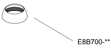 Bonnet chrom&eacute; (rosace) - Jacob Delafon R&eacute;f. E8B700-CP