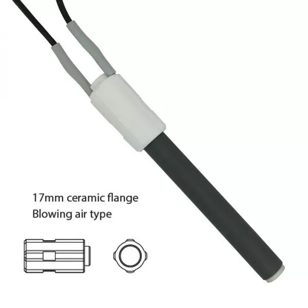 Bougie c�ramique allumage granul�s adaptable diam�tre 11.5 mm / 78mm sous bride / puissance 300 watts (SUIVI)