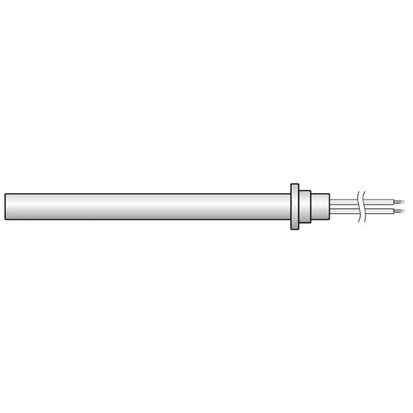 Bougie r�sistance allumage granul�s adaptable diam�tre 12.5 mm / 160mm sous bride / puissance 350 watts (SUIVI)