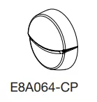 Bouton commande chrom&eacute; de vidage E70174-CP - Jacob Delafon R&eacute;f. E8A064-CP