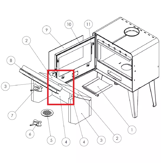 Brique arri�re (� l\'unit�)- LACUNZA r�f. 502570000003