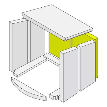 Brique arri&egrave;re &agrave; l\'unit&eacute; - HARK R&eacute;f. ETSTO0601005G