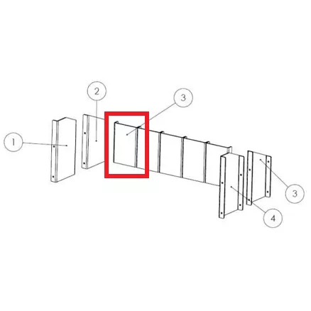 Brique arri�re acier (� l\'unit�) - LACUNZA r�f. 500000000899