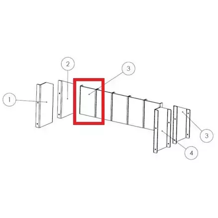 Brique arri�re acier (� l\'unit�) - LACUNZA r�f. 500000000899