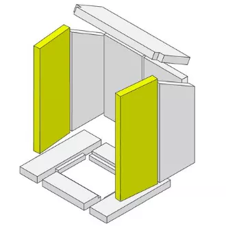 Brique avant gauche / droite pour po&ecirc;les Hark