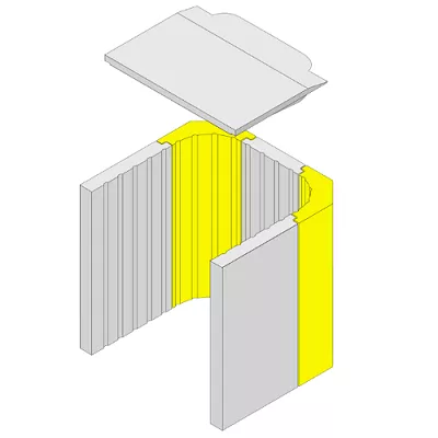 Brique d\'angle r�fractaire (� l\'unit�) - HARK R�f. ETSTO0600825B