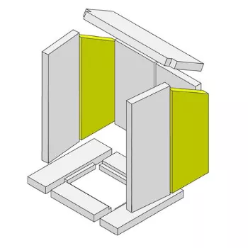 Brique de paroi lat&eacute;rale arri&egrave;re gauche / droite pour po&ecirc;les Hark